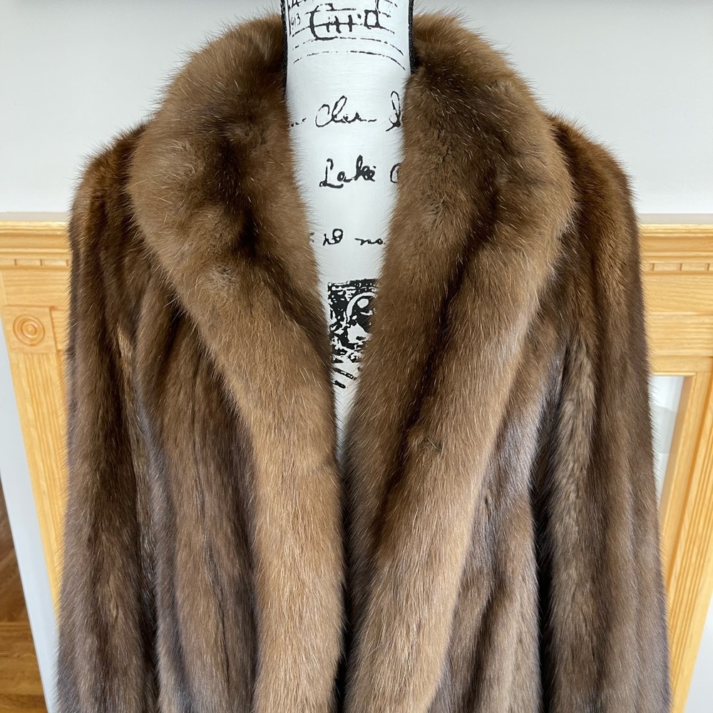 Russian Barguzin Sable with Silver Tips Short Jacket